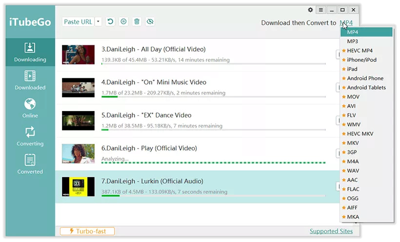 برنامج تحميل الفيديوهات | iTubeGo